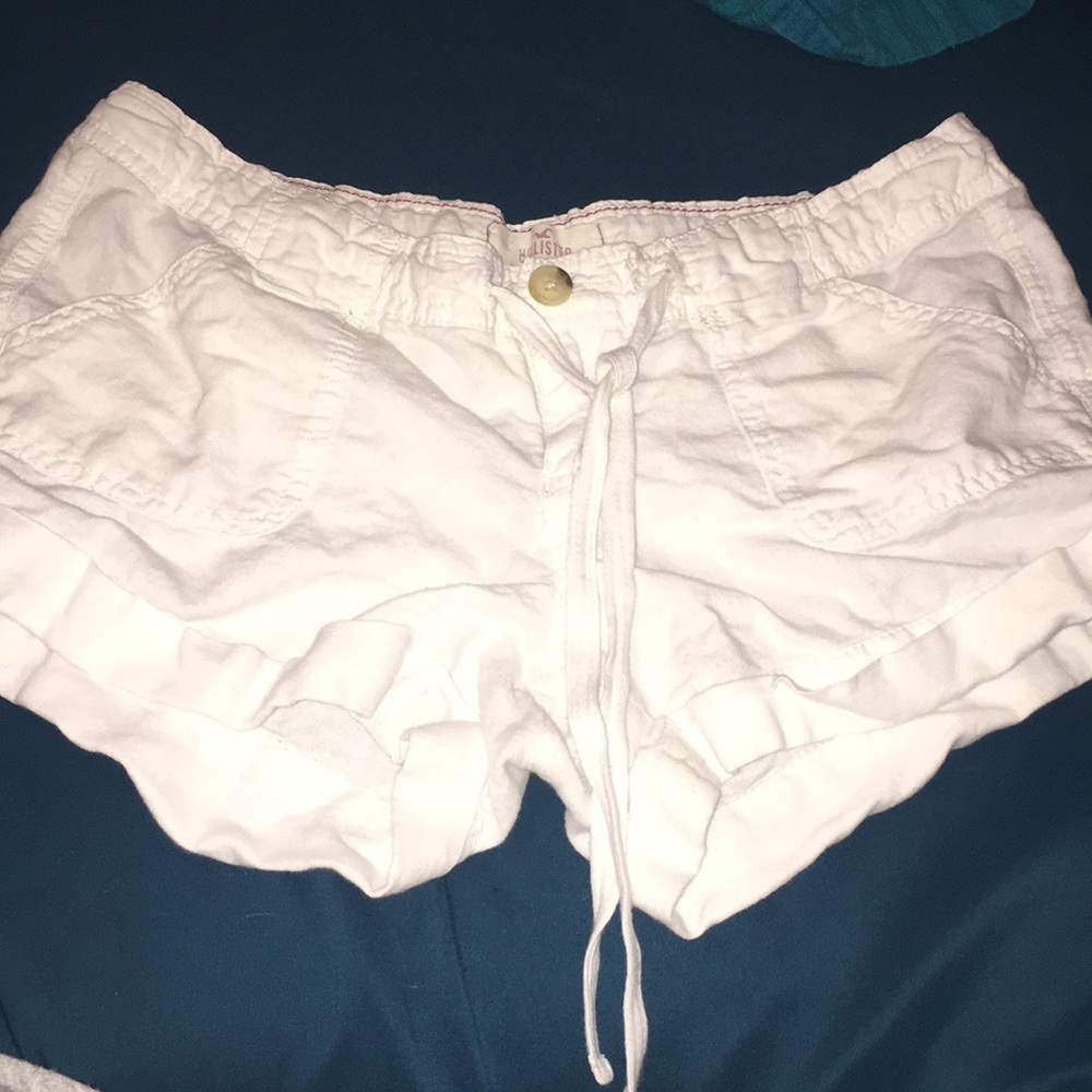 Hollister small white shorts
